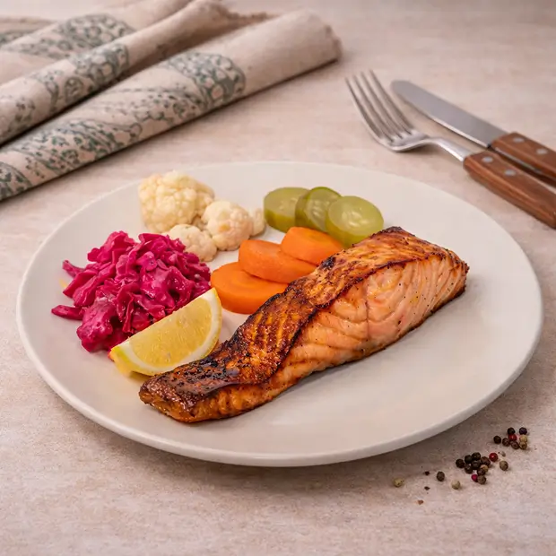 BBQ Salmon Steak