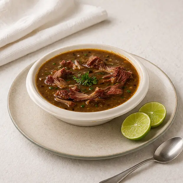 lentil soup with smoked lamb